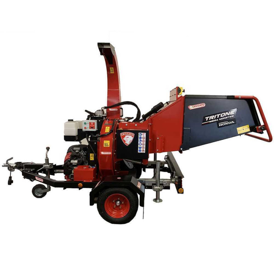Biotrituradora de motor térmico Tritone Super Monster GX690 sobre ruedas