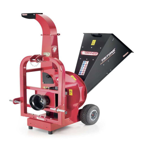 Biotrituradora para tractor Ceccato Tritone Maxi PTO enganche 3 puntos, biotrituradora
