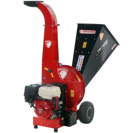 Biotrituradora de gasolina Ceccato Tritone BIG - Motor Honda GX 390 arranque eléctrico